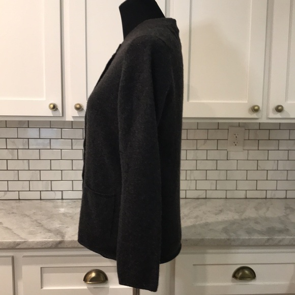 Chanel Cashmere Sweater Set Womens 44 Gray Cardigan 90s Luxury - Picture 5 of 14